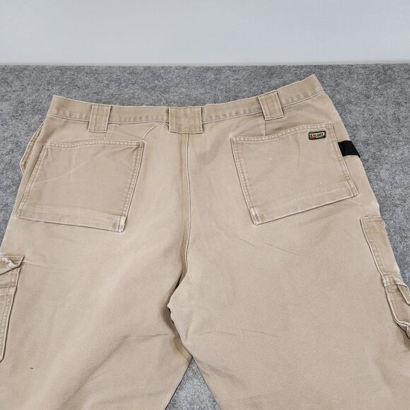 Blaklader Mens 44x32 Canvas WorkWear Double Knee Utility Tools Carpenter Pants - Picture 15 of 16